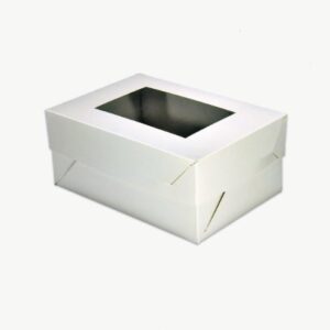 Caja Desayuno Chica c/Visor Blanca